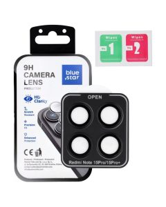 Blue Star Easy Install Premium Camera Lens Tempered Glass Prοtector Black (Xiaomi Redmi Note 15 Pro Plus 5G / Poco M8 Pro 5G) - MT83638