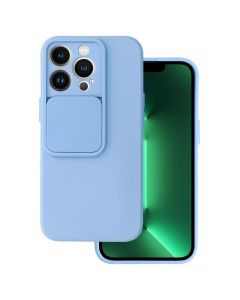 TPU Cover with Camshield Θήκη με Κάλυμμα Κάμερας - Light Blue (iPhone 13 Pro)