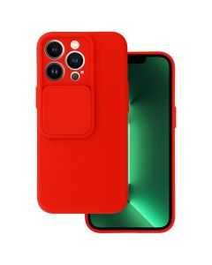 TPU Cover with Camshield Θήκη με Κάλυμμα Κάμερας - Red (iPhone 13 Pro)