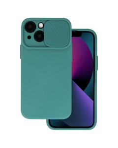 TPU Cover with Camshield Θήκη με Κάλυμμα Κάμερας - Dark Green (iPhone 15 Plus)