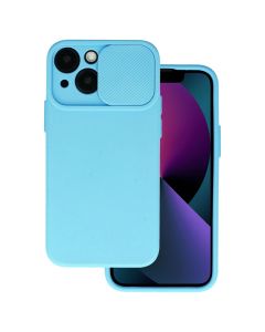 TPU Cover with Camshield Θήκη με Κάλυμμα Κάμερας - Light Blue (iPhone 15 Plus)