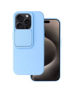 TPU Cover with Camshield Θήκη με Κάλυμμα Κάμερας - Light Blue (iPhone 15 Pro)