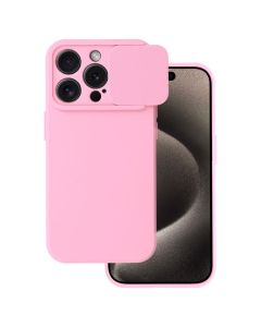 TPU Cover with Camshield Θήκη με Κάλυμμα Κάμερας - Light Pink (iPhone 15 Pro)