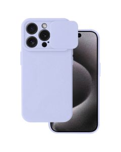 TPU Cover with Camshield Θήκη με Κάλυμμα Κάμερας - Light Purple (iPhone 15 Pro Max)