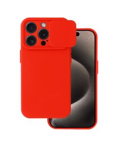TPU Cover with Camshield Θήκη με Κάλυμμα Κάμερας - Red (iPhone 15 Pro Max)