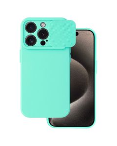 TPU Cover with Camshield Θήκη με Κάλυμμα Κάμερας - Mint (iPhone 15 Pro)