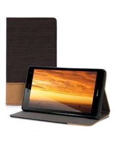 KWmobile Canvas Slim Case Stand (43884.01) Black Brown (Huawei MediaPad T3 7.0'' 3G)