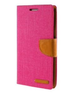 Forcell Canvas Diary Υφασμάτινη Θήκη Πορτοφόλι με δυνατότητα Stand‏ Pink (Samsung Galaxy J4 2018)