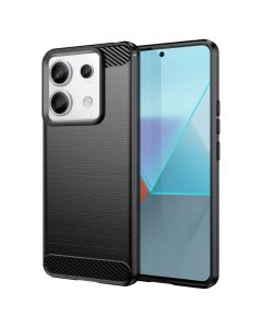 TPU Carbon Rugged Armor Case Ανθεκτική Θήκη Black (Xiaomi Redmi Note 13 Pro 5G)