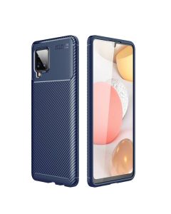 Carbon Fiber Armor Case Blue (Samsung Galaxy A42 5G)