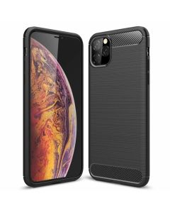 TPU Carbon Rugged Armor Case Ανθεκτική Θήκη Black (iPhone 11 Pro Max)