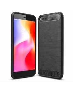 TPU Carbon Rugged Armor Case Ανθεκτική Θήκη Black (Xiaomi Redmi Go)