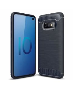 TPU Carbon Rugged Armor Case Ανθεκτική Θήκη Blue (Samsung Galaxy S10e)