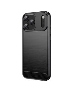 TPU Carbon Rugged Armor Case Black (iPhone 17 Pro Max)