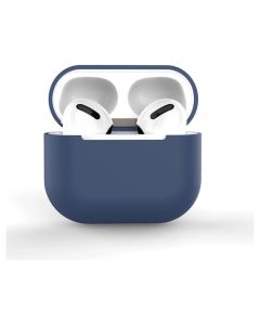 Soft Silicone Apple AirPods Pro Case Θήκη Σιλικόνης για Apple AirPods Pro - Dark Blue
