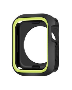 Slim Silicone Case Θήκη Σιλικόνης για Apple Watch 45mm (7/8) - Black / Green