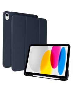 Case with Pen Holder με δυνατότητα Stand - Navy (iPad 10.9 2022 / 11 2025) - MT83653
