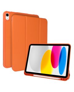 Case with Pen Holder με δυνατότητα Stand - Orange (iPad 10.9 2022 / 11 2025) - MT83655