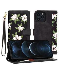 Techsuit FlipCraft Wallet Case Θήκη Πορτοφόλι με Δυνατότητα Stand - Flowers of the Dawn (iPhone 12 Pro Max)