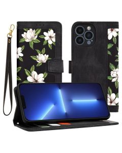 Techsuit FlipCraft Wallet Case Θήκη Πορτοφόλι με Δυνατότητα Stand - Flowers of the Dawn (iPhone 13 Pro Max)