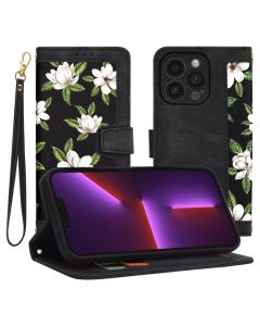 Techsuit FlipCraft Wallet Case Θήκη Πορτοφόλι με Δυνατότητα Stand - Flowers of the Dawn (iPhone 13 Pro)
