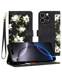 Techsuit FlipCraft Wallet Case Θήκη Πορτοφόλι με Δυνατότητα Stand - Flowers of the Dawn (iPhone 16 Pro Max)