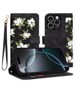 Techsuit FlipCraft Wallet Case Θήκη Πορτοφόλι με Δυνατότητα Stand - Flowers of the Dawn (iPhone 16 Pro)