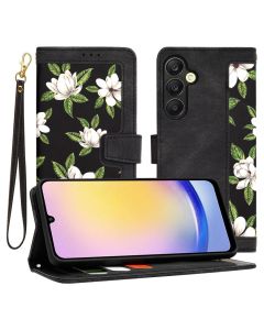 Techsuit FlipCraft Wallet Case Θήκη Πορτοφόλι με Δυνατότητα Stand - Flowers of the Dawn (Samsung Galaxy A25 5G)