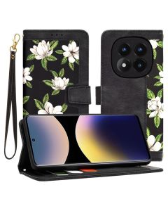 Techsuit FlipCraft Wallet Case Θήκη Πορτοφόλι με Δυνατότητα Stand - Flowers of the Dawn (Xiaomi Redmi Note 14 Pro 4G)