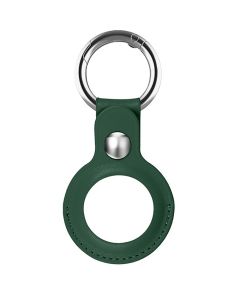 PU Leather Apple AirTag Keychain Pendant Θήκη Μπρελόκ - Green