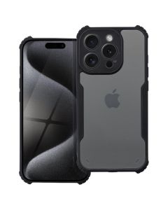Anti-Drop Shock-Absorbing Hybrid Case Clear / Black (iPhone 16) - MT83853