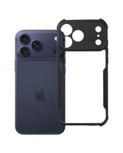 Anti-Drop Shock-Absorbing Hybrid Case Clear / Black (iPhone 16 Pro Max) - MT83852