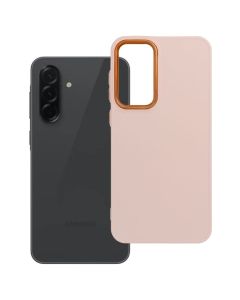 Satin Case with Camera Frame Powder Pink (Samsung Galaxy A36 5G) - MT82966