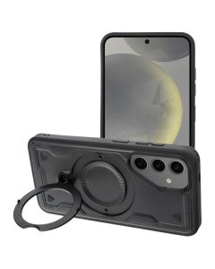 Frost Armor MagSafe Ring Stand Case Black (Samsung Galaxy A17 4G / 5G)