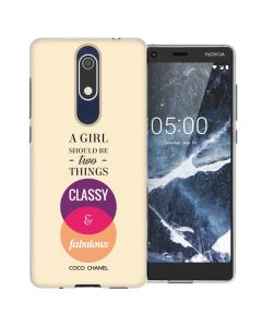 Caseflex Slim Fit Gel Case Chanel Classy (CUV-N51-Z183) Θήκη Σιλικόνης Fabulous Quote (Nokia 5.1 2018)