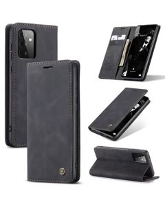 CaseMe PU Leather Wallet Case Θήκη Πορτοφόλι με Stand - Black (Samsung Galaxy A72 4G / 5G)