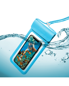 Celly SplashBag Αδιάβροχη Θήκη (SPLASHBAG19LB) Universal Waterproof Bag για Συσκευές Οθόνης έως 6.5'' - Blue