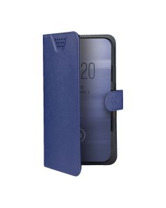 Celly Wally One XXL Case Θήκη Πορτοφόλι Blue για συσκευές με οθόνη από 5.0" μέχρι 5.5"