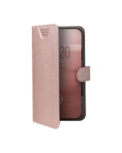 Celly Wally One XXL Case Θήκη Πορτοφόλι Pink για συσκευές με οθόνη από 5.0" μέχρι 5.5"