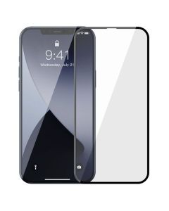 3D Full Glue Full Face Ceramic Black Αντιχαρακτικό Γυαλί 9H Tempered Glass (iPhone 12 Mini)