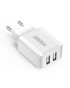 Choetech Wall Charger 2x USB 10W 2A (C0030) Αντάπτορας Φόρτισης - White