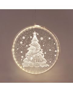 ACA 3D Acryllic Christmas Tree 36 Led (X08361259) Διακοσμητικό Ακρυλικό Χριστουγεννιάτικο Δέντρο - Warm White