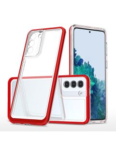 Clear 3in1 Hybrid Case Ανθεκτική Θήκη Clear / Red (Samsung Galaxy S23 Plus)