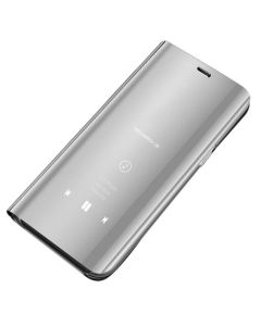 Clear View Standing Cover - Silver (Huawei Y5P / Honor 9s)