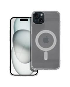 Clear Mag Cover Case Θήκη Συμβατή με MagSafe Clear (iPhone 15 Plus)
