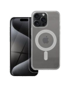 Clear Mag Cover Case Θήκη Συμβατή με MagSafe Clear (iPhone 15 Pro Max)