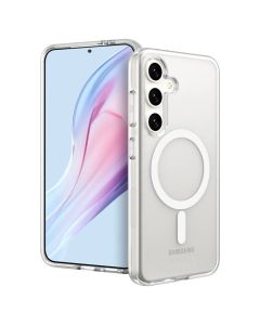 Clear Mag Cover Case Θήκη Συμβατή με MagSafe Clear (Samsung Galaxy S24 Plus)