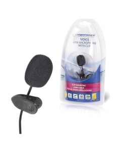 Esperanza EH178 Lavalier Clip Microphone Μικρόφωνο με θύρα Mini Jack 3.5mm - Black