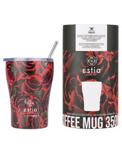 Estia Coffee Mug Save The Aegean Stainless Steel 350ml (01-22983) Ισοθερμικό Ποτήρι με Καλαμάκι - Twilight Rose