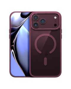 Color Clear Mag Case Θήκη Συμβατή με MagSafe - Dark Cherry (iPhone 17 Pro Max / 18 Pro Max) - MT84343